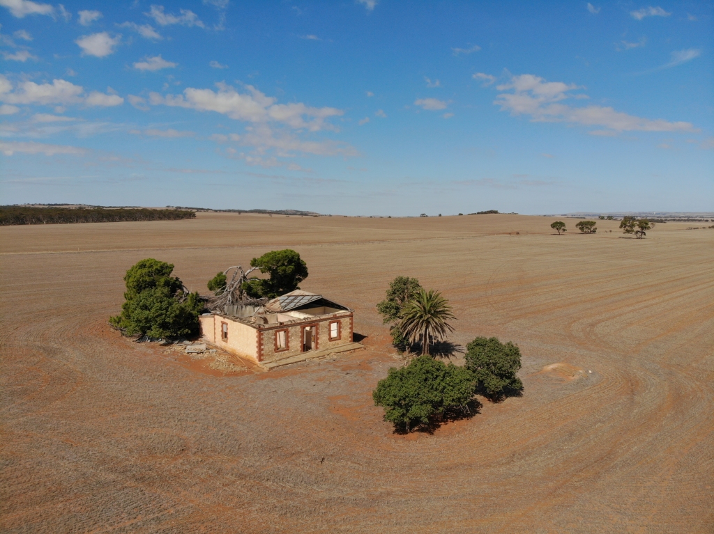 Sandstone farmhouse ruin South Australia