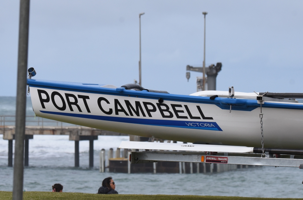Bow of Port Campbell surf boat